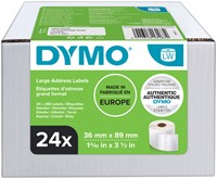 Etiket Dymo  36x89mm adres ds/24 rol 13187-2