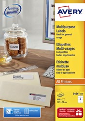 Etiket A4  96x 63,5mm Avery L4745REV-25 afneembaar ds/200