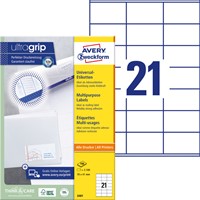 Etiket A4  70x 41mm 3481 ds/2100-2