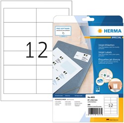 Etiket A4  96,5x 42,3mm Herma 4823 inkjet mat ds/300