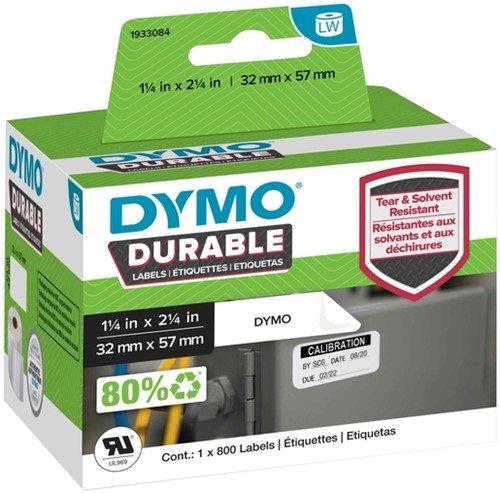 Etiket Dymo  32x57mm 1933084 duurzaam rol/800
