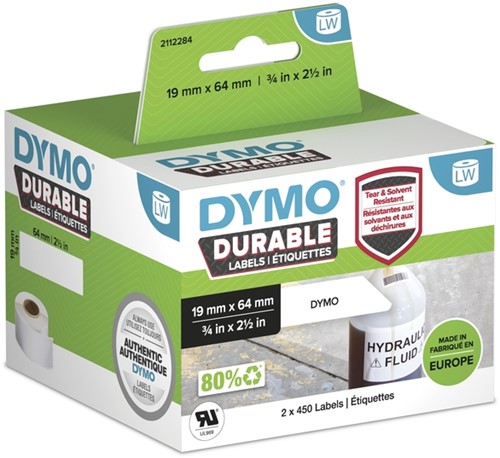 Etiket Dymo  19x64mm 1933085 duurzaam rol/900
