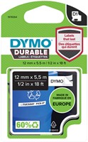 Dymotape D1 12mm zwart op wit duurzaam 1978364