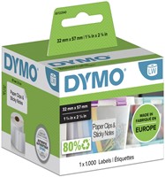 Etiket Dymo LabelWriter multifunctioneel 32x57mm 1 rol á 1000 stuks wit