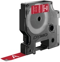 Dymotape D1 12mm wit op rood duurzaam 1978366-3