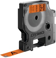 Dymotape D1 12mm zwart op oranje duurzaam 1978367-3