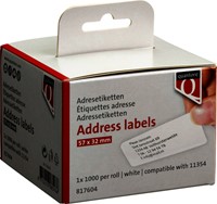 Labeletiket Quantore 11354 57mmx32mm adres wit 1000 stuks-2