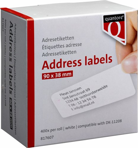 Etiket Brother  38x90mm adres rol/400  DK-11208 Quantore