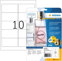 Etiket A4  96,50x 50,8mm Herma 8018 transparant ds/250