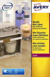 Etiket A4  38,1x 21,2mm Avery L7680-25 ds/1625 goud