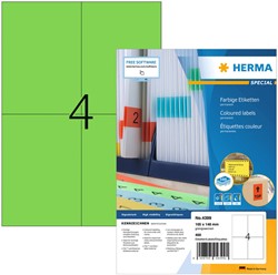 Etiket A4 105x148mm Herma 4399 ds/400 groen