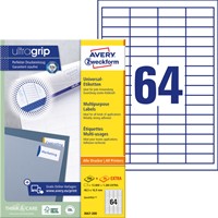 Etiket A4  48,5x 16,9mm 3667 ds/12800-2