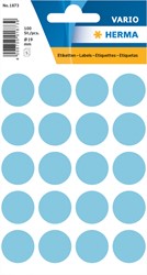 Etiket rond 19mm blauw 1873 ds/100