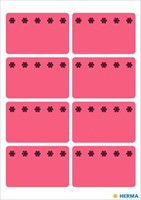 Etiket diepvries 26x40mm Herma 3772 rood pak/48-2