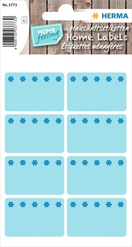 Etiket diepvries 26x40mm Herma 3773 blauw pak/48