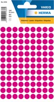 Etiket rond  8mm roze Herma 1836 ds/540