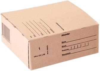 Postpakketbox Budget 1 146x131x56mm bruin