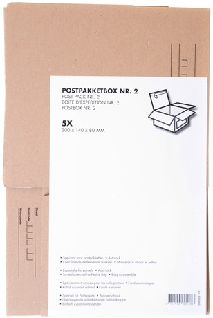 Postpakketbox Budget 2 200x140x80mm bruin-2