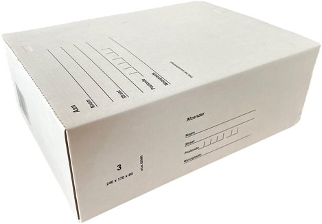 Postpakketbox Budget 3 240x170x80mm bruin
