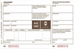 Vrachtbrief Budget BVA 1001 19x12cm drievoud 100/stk blanco