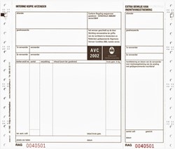 Vrachtbrief Budget BVA 1562 240x200mm viervoud 100stuks