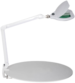 Loeplamp Maul Vitrum met tafellamp wit-2