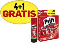 Lijmstift Pritt groot 43gram promopack 4 + 1 gratis