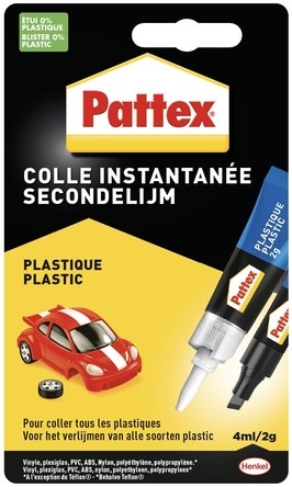 Lijm Pattex secondelijm All Plastic