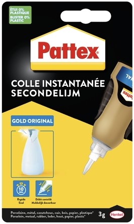 Lijm Pattex secondelijm gold