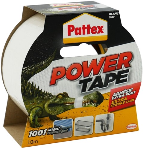 Plakband Pattex Powertape 50mmx10m wit
