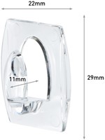 Bevestigingsstrip Command 3M 17006CLR mini haken 225gram pk/6-3