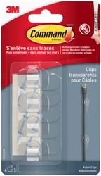 Bevestigingsstrip Command 3M 17017CLR kabelclips rond pk/4