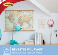 Bevestigingsstrip Command 3M 17091CLR ovale haken 900gram pk/2-1