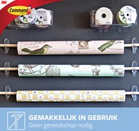 Bevestigingsstrip Command 3M 17091CLR ovale haken 900gram pk/2-2