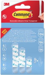 Bevestigingsstrip Command 3M 17200CLR 3.6kg