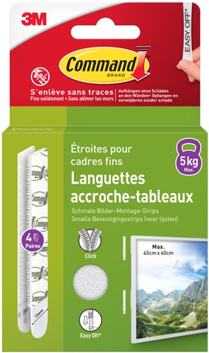 Bevestigingsstrip Command 3M 17207C 5.4kg wit-2