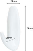 Bevestigingsstrip Command 3M W17081C kunststof haak ovaal 1.3kg-2