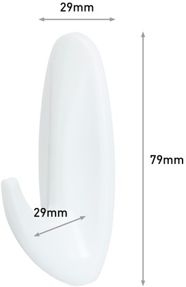 Bevestigingsstrip Command 3M W17081C kunststof haak ovaal 1.3kg-2