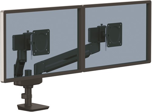 Monitorarm Fellowes Tallo compact dubbele arm zwart