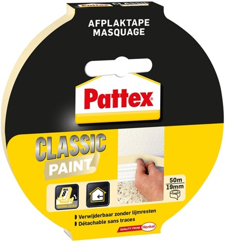 Afplaktape 19mmx50m Pattex Classic paint