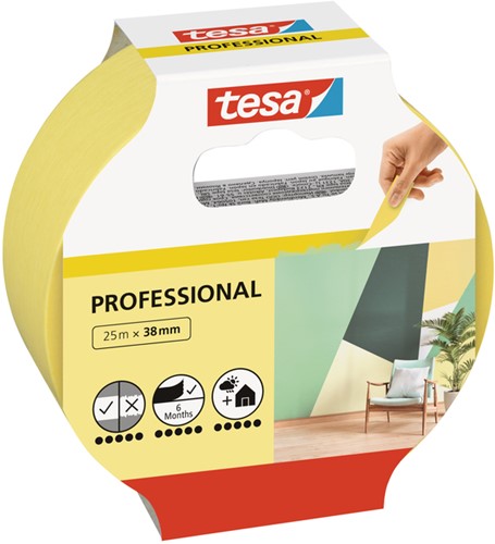 Afplaktape 38mmx25m Tesa precision indoor-2