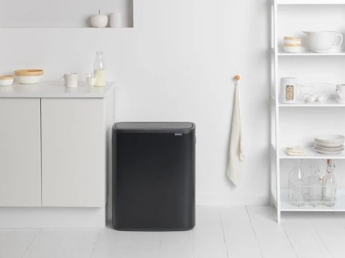 Afvalbak Brabantia Bo Touch Bin 60L mat zwart-3