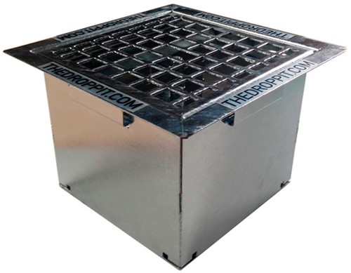 Asbaktegel The DropPit Comfort 30x30cm verzinkt