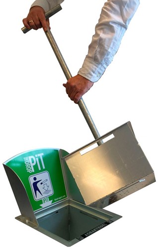 Asbaktegel The DropPit comfort classic 30x30cm verzinkt-3