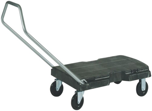 Triple Trolley Rubbermaid 82x52cm zwart