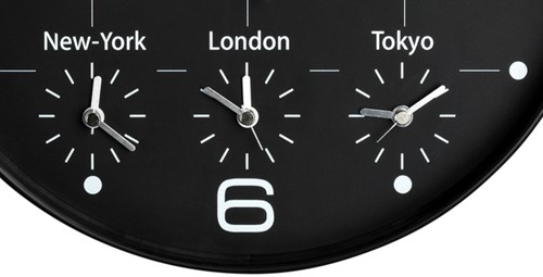 Wandklok Unilux On Time Ø30,5cm lichtgrijs-2