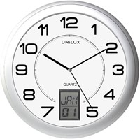 Wandklok Unilux Instinct Ø30,5cm zilvergrijs
