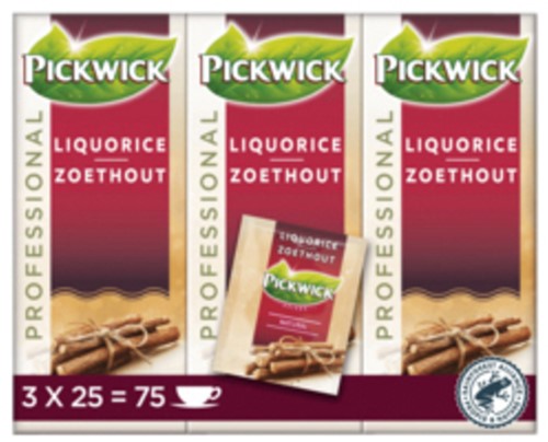 Thee Pickwick Zoethout 25x2gr.
