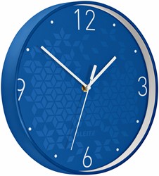 Wandklok Leitz WOW blauw