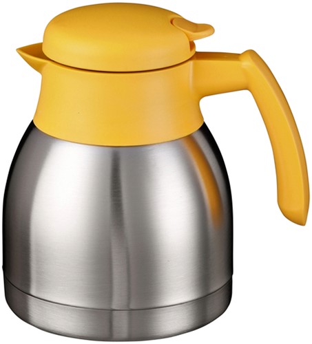 Thermoskan Bravilor RVS 1 liter dubbel wandig geel